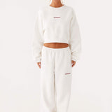 Signature Cropped Sweatshirt - Elefántcsont