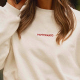 Signature Cropped Sweatshirt - Elefántcsont