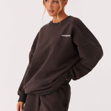 Signature Oversized Pulóver - Szénszürke