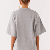 Signature Oversized Póló - Szürke