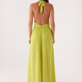 Sinead Halter Maxi Ruha - Lime