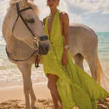 Sinead Halter Maxi Ruha - Lime