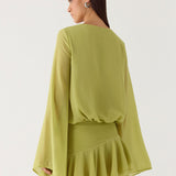 Solo In Soho Mini Ruha - Lime