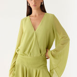 Solo In Soho Mini Ruha - Lime