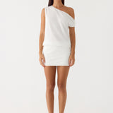 Stick Around Mini Dress - Fehér