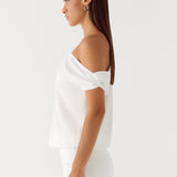 Stick Around Mini Dress - Fehér
