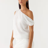 Stick Around Mini Dress - Fehér