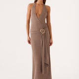 Talk To You Maxi Ruha - Taupe