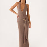 Talk To You Maxi Ruha - Taupe