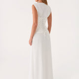 Winello Fűző Maxi Ruha - Off White