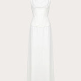 Winello Fűző Maxi Ruha - Off White