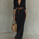 Solaire Suede™ | Elegáns Vintage Maxi Ingruha