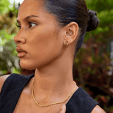 Anaya Triple Gold Hoop Fülbevaló