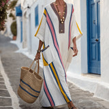 Caftan Ruha "Blanche" – Vidám Csíkok