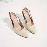 Amélie | Kontrasztos Slingback Magassarkú