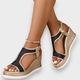 Léa | Elegáns ortopéd slip-on szandál nőknek, wedge sarokkal
