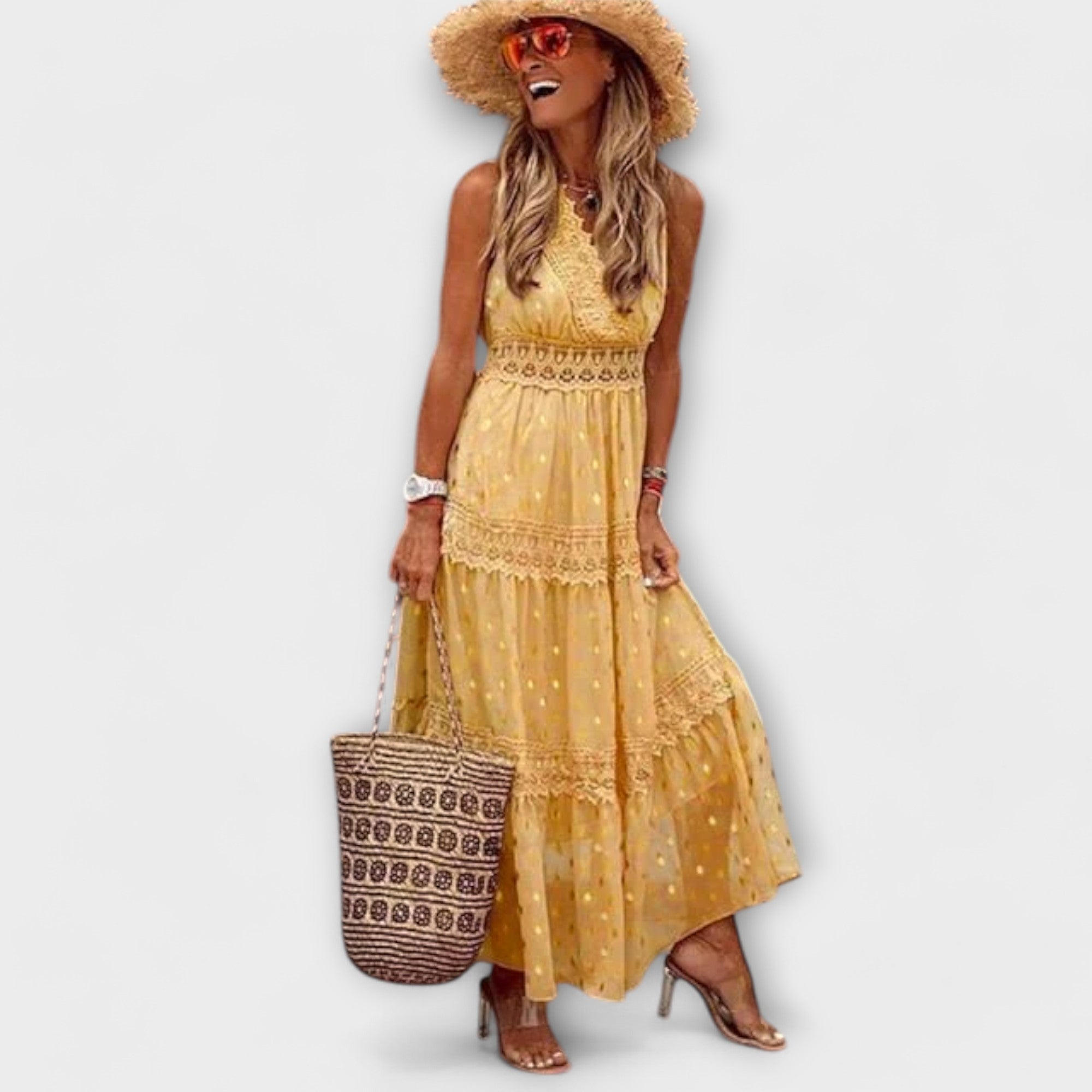 Lola - Maxi Ruha Boho Csipkével