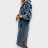 Giada | Kényelmes Kapucnis Ruha Waffle Knit Fleece Anyagból