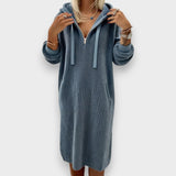 Giada | Kényelmes Kapucnis Ruha Waffle Knit Fleece Anyagból