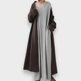 Estelle | Elegáns laza ruha V-nyakkal